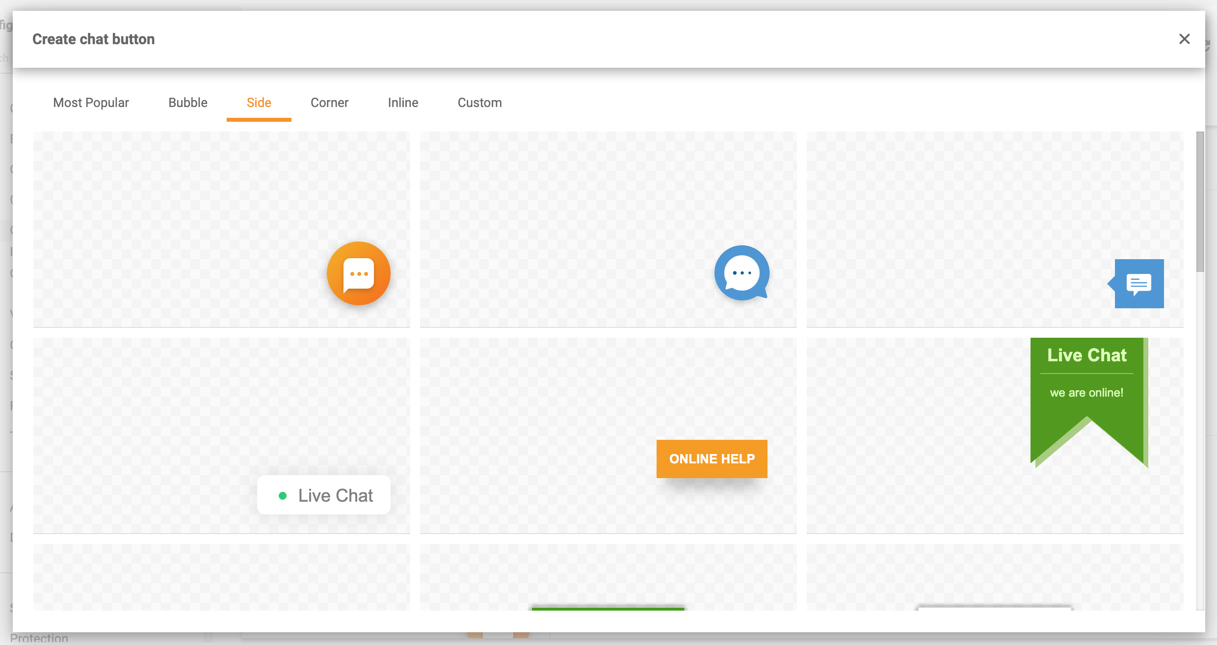 Sānu tērzēšanas pogas