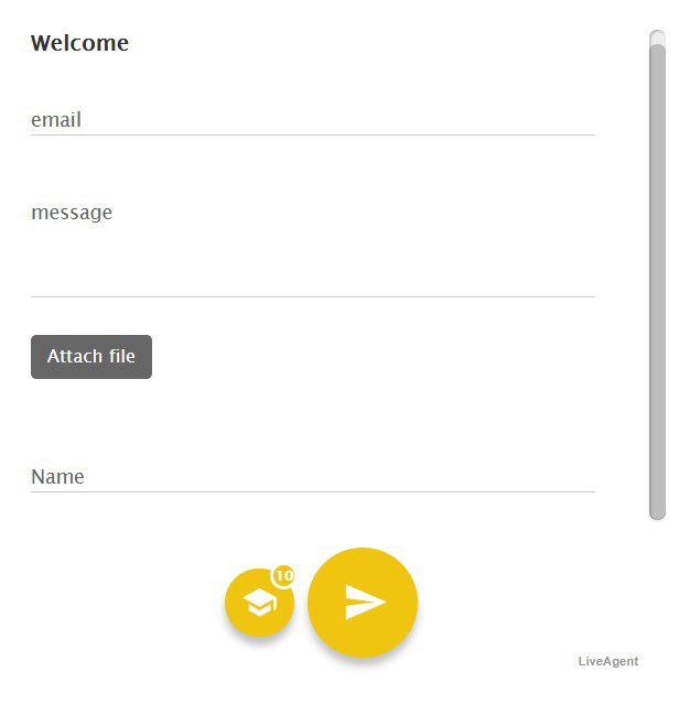 Dark contact form style