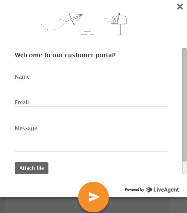 Classic contact form style