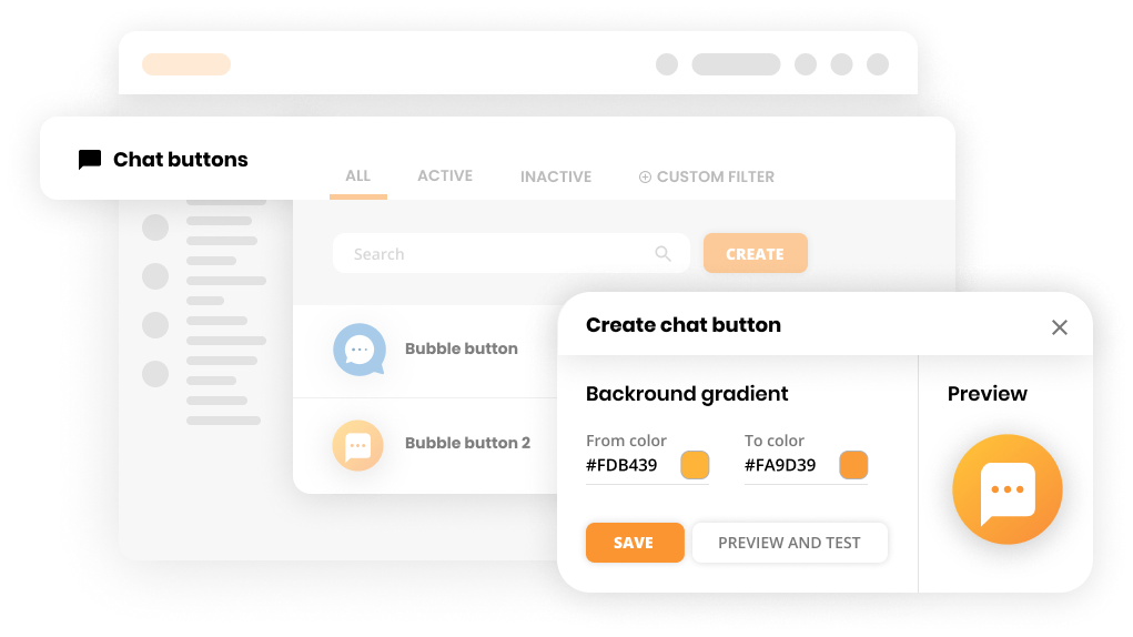 Tiešās tērzēšanas savienojumu maketa