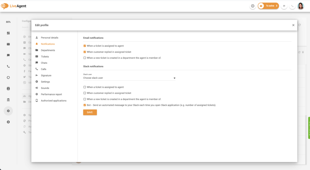 Atbildības paziņojumu iestatīšana