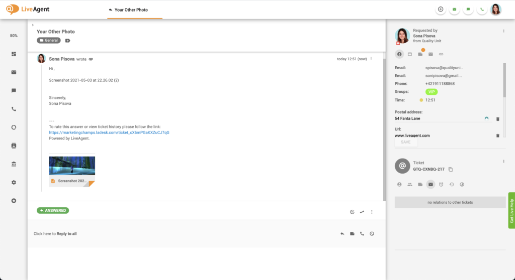 Ielīmēti attēlu pielikumi e-pastā