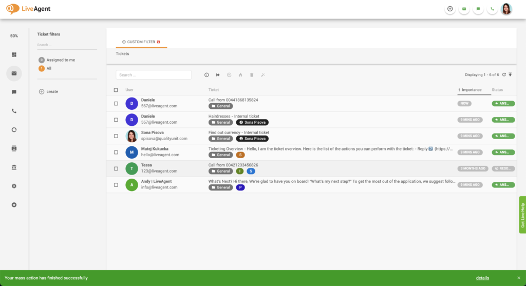 Veiksmīga masveida darbības paziņojuma