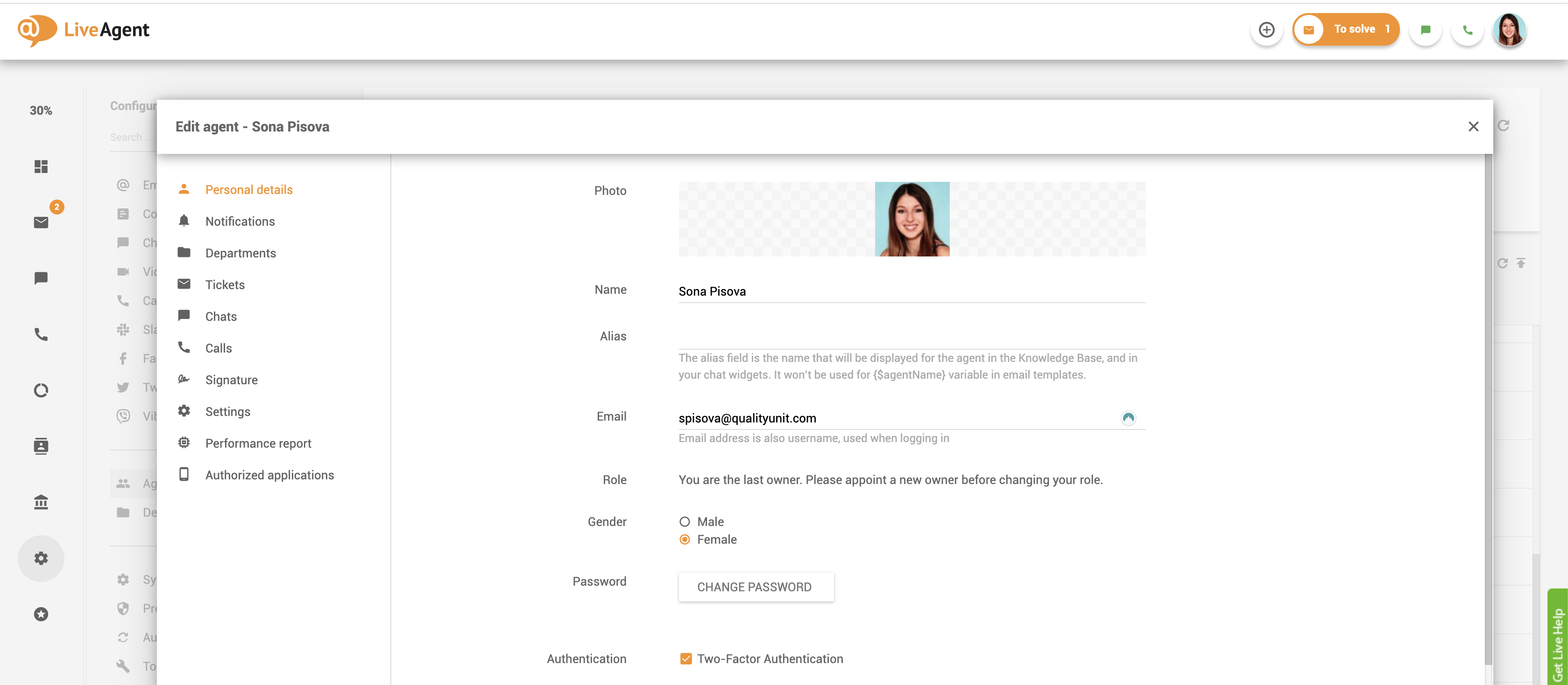 Aģenta personīgā informācija