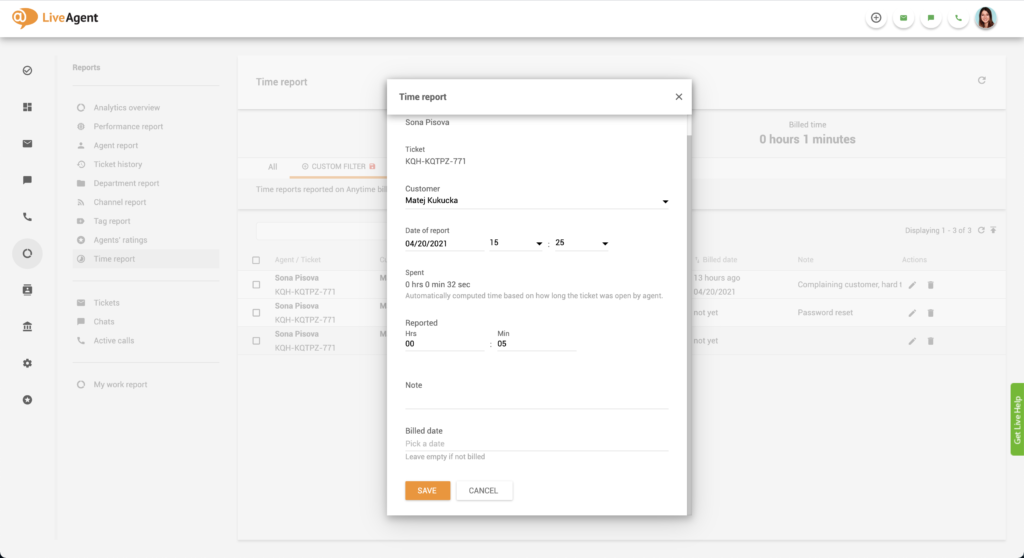 Norēķināmā laika konfigurācija