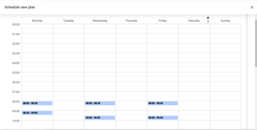Ierīces plānošanas konfigurācija