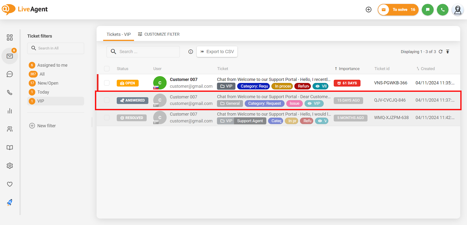 LiveAgent saskarne ar sarunu žurnāla eksporta soļiem