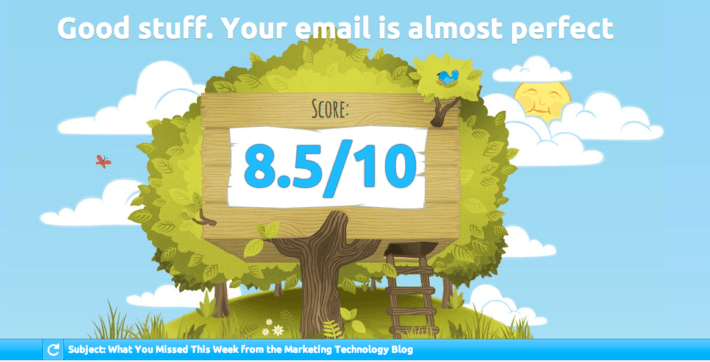 Mail Tester novērtējums