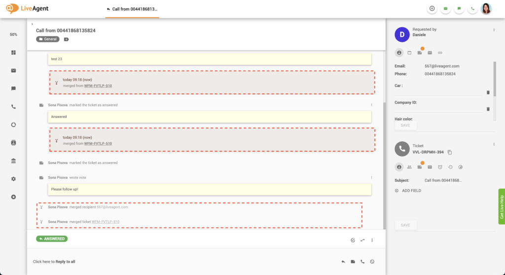 Sapludinātās biļetes sistēmas ziņojums