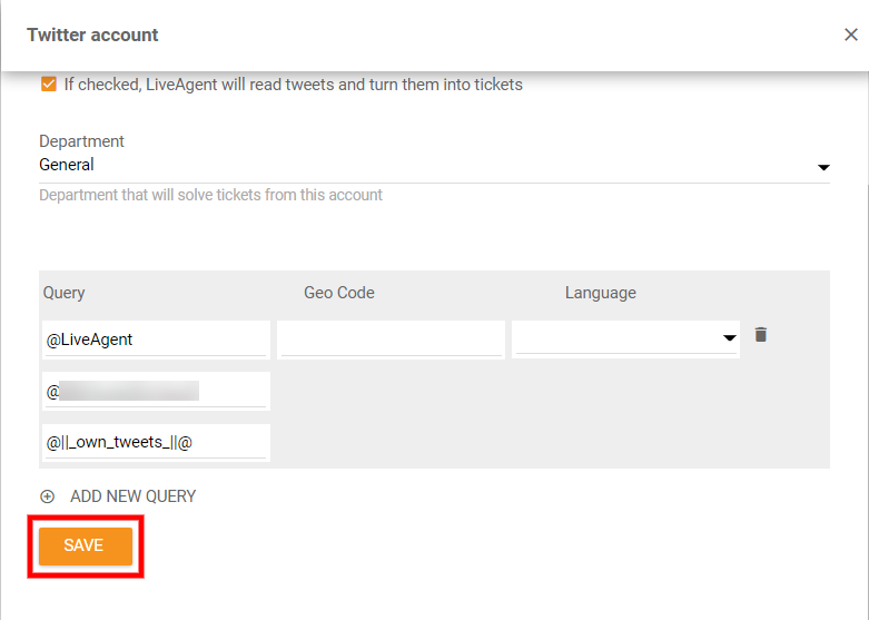 Saglabāt Twitter integrācijas iestatījumus