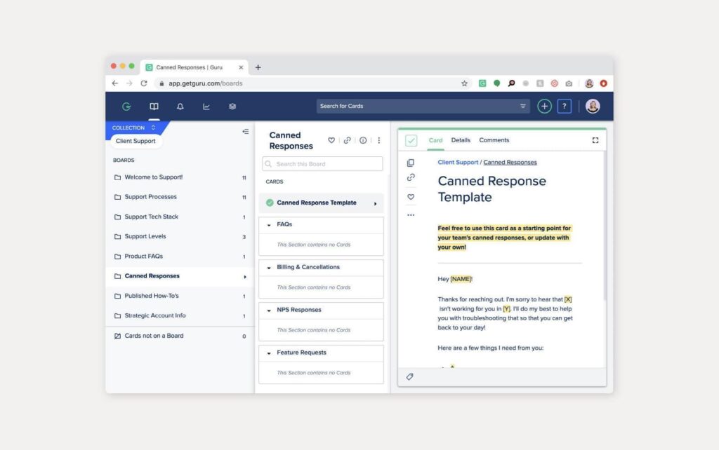 Praktiski Guru programmatūras zināšanu bāzes piemērs