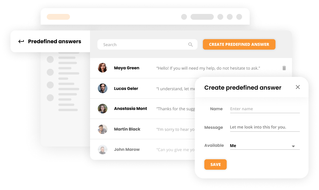 Iepriekš definētas atbildes klientu apmierinātības programmatūrā - LiveAgent