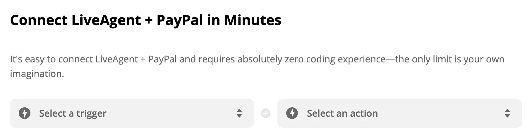 PayPal aktivizators un LiveAgent darbības atlase