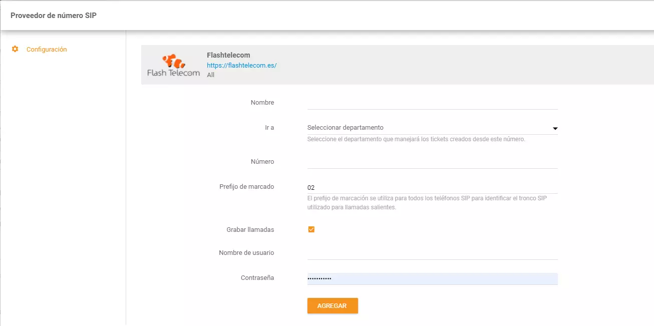 Flash Telecom akreditācijas dati