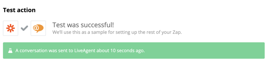 Veiksmīga PayPal un LiveAgent integrācijas pārbaude