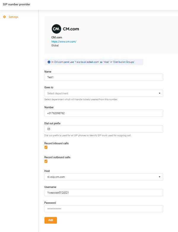 CM.com akreditācijas dati