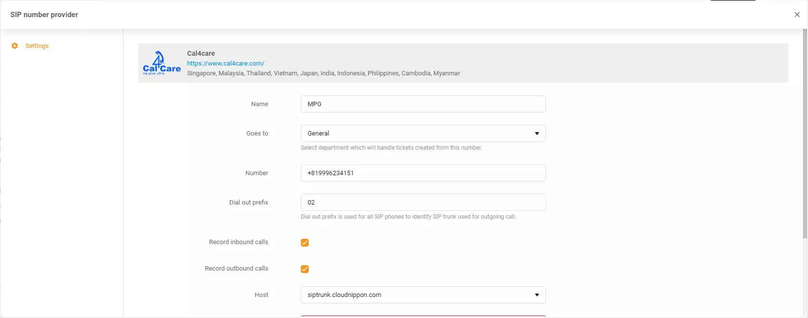 Cal4Care akreditācijas dati