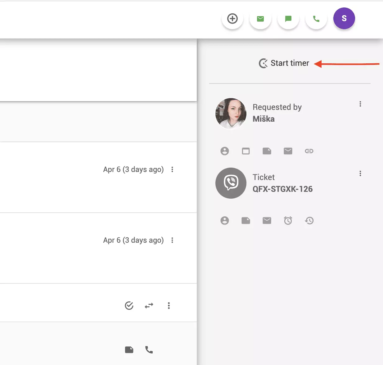Clockify taimeris LiveAgent biļetē