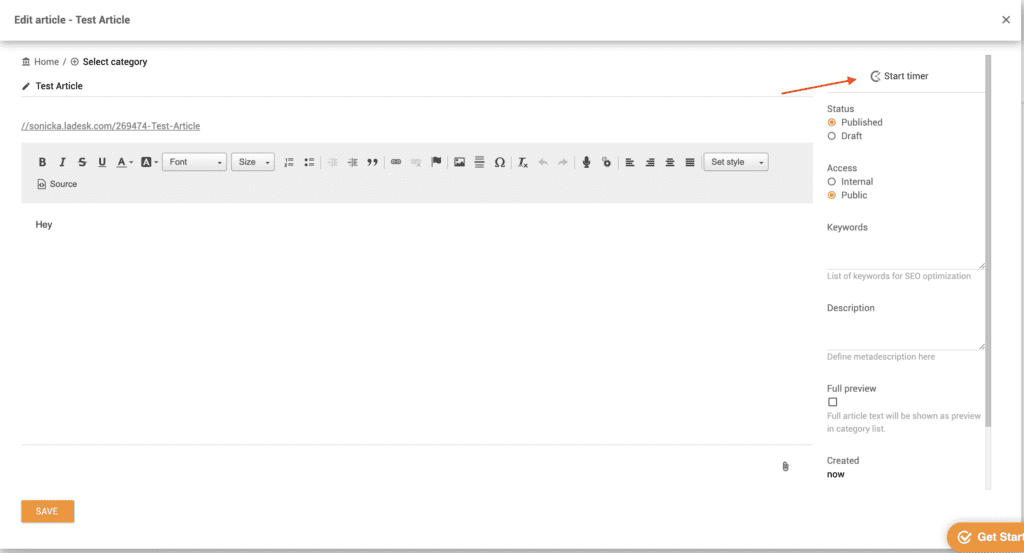 Clockify taimeris zināšanu bāzē