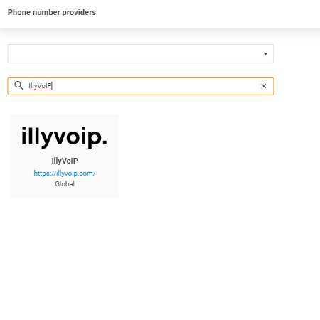 IllyVoIP pakalpojuma sniedzējs