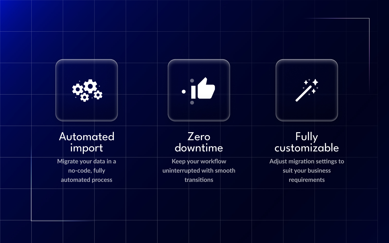 Help Desk migrācijas galvenās funkcijas