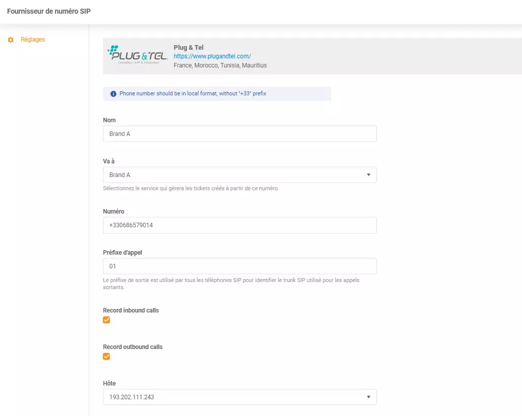 Plug & Tel akreditācijas dati