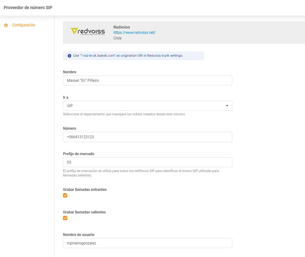Redvoiss akreditācijas dati