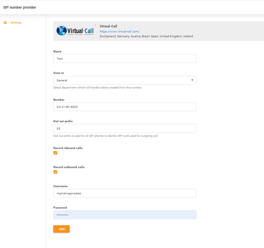 Virtual-Call akreditācijas dati