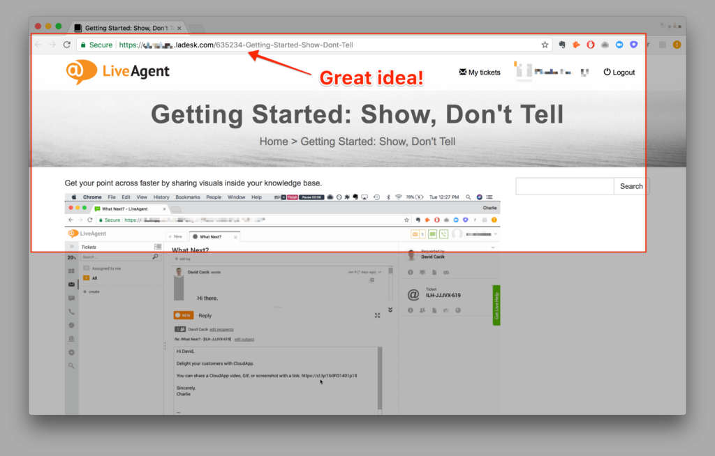 CloudApp rediģēšanas un anotācijas funkcija
