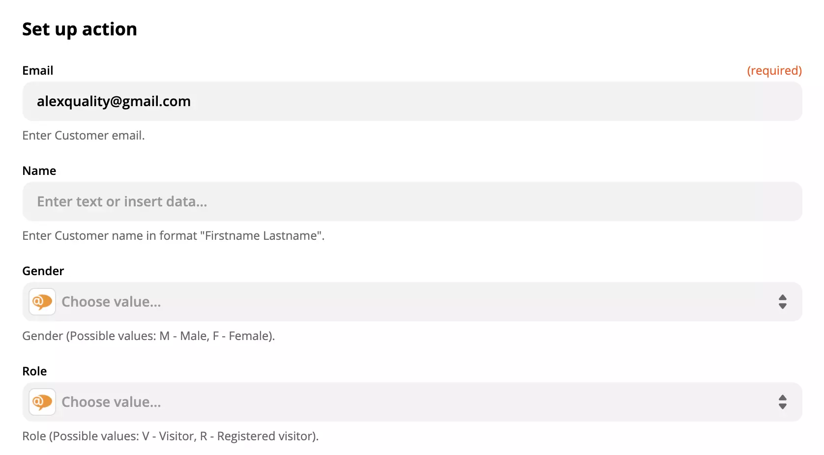 LiveAgent darbības iestatīšana Zapier