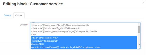 CS-Cart LiveAgent integrācija