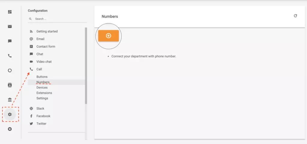 LiveAgent navigācija