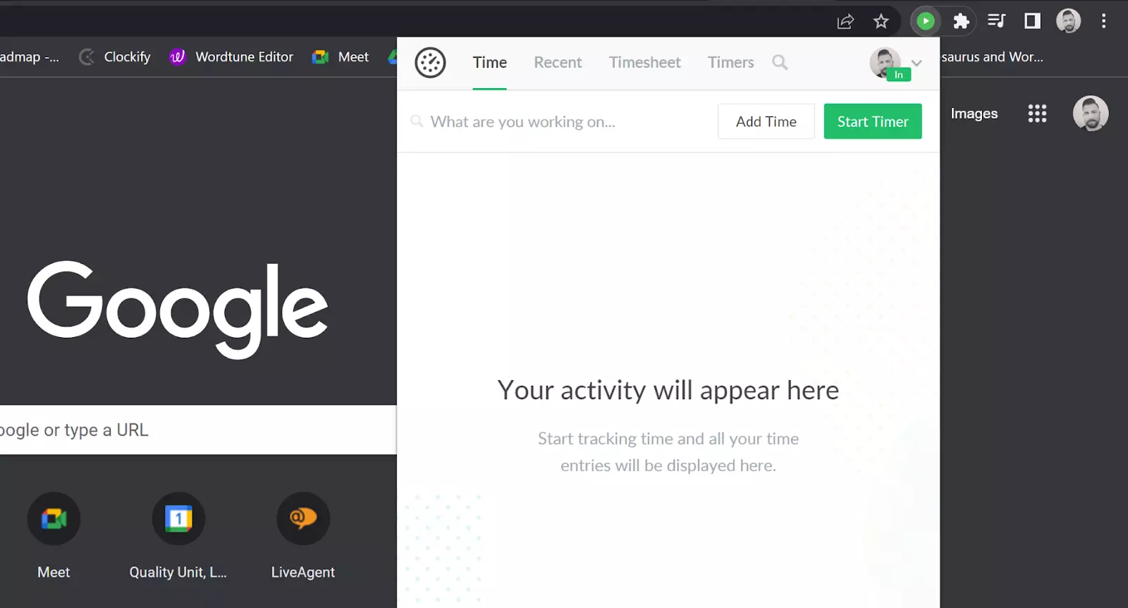 Everhour laika izsekošanas paplašinājums