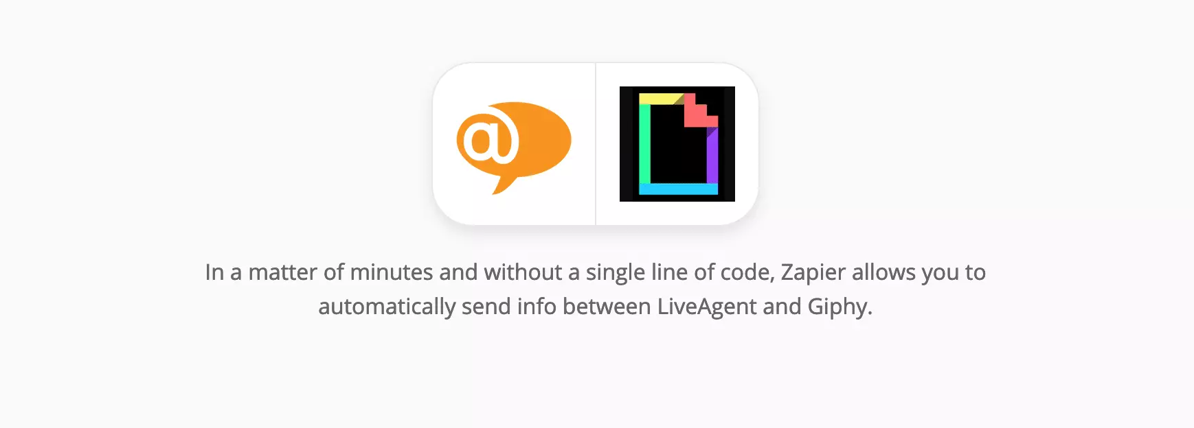 LiveAgent un Giphy integrācija Zapier