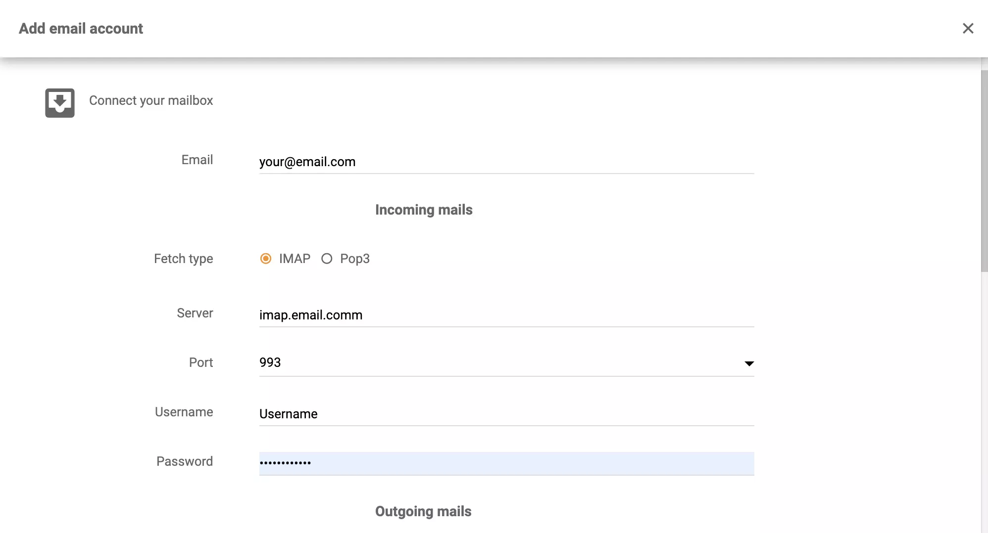 hMailServer integrācijas konfigurācija LiveAgent