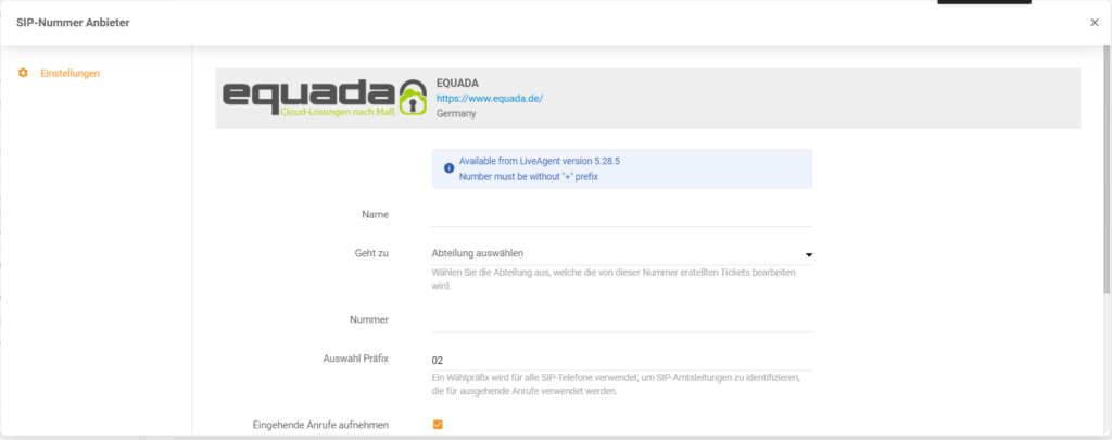 Equada akreditācijas dati