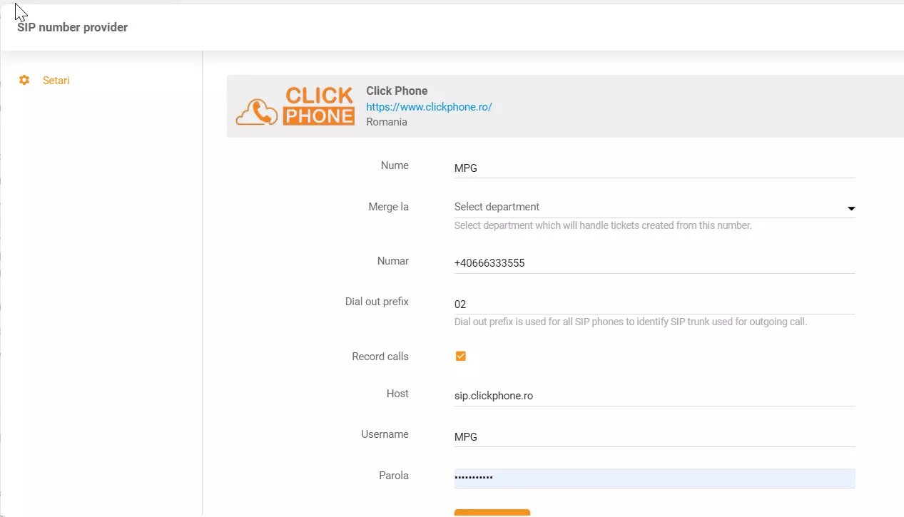 ClickPhone akreditācijas dati