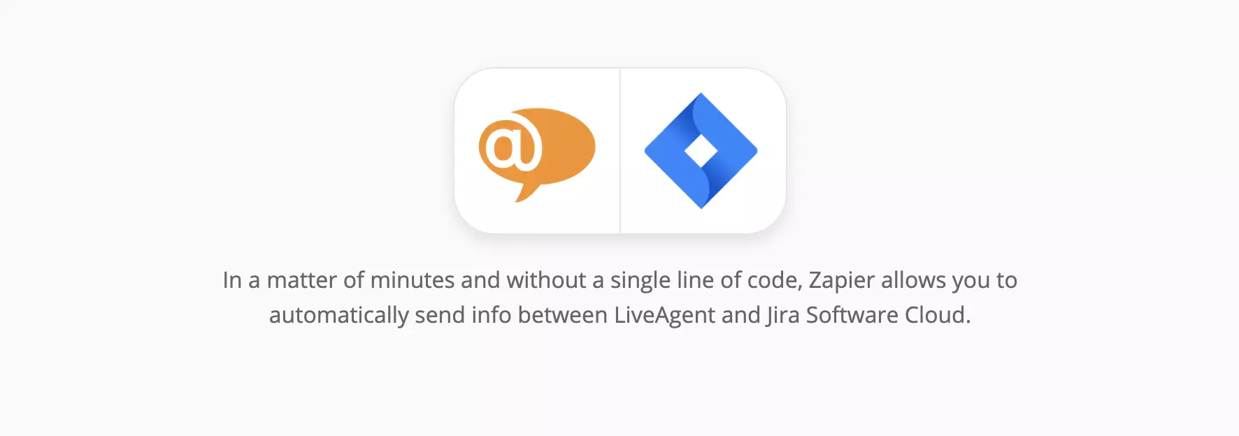 LiveAgent and Jira integration page on Zapier