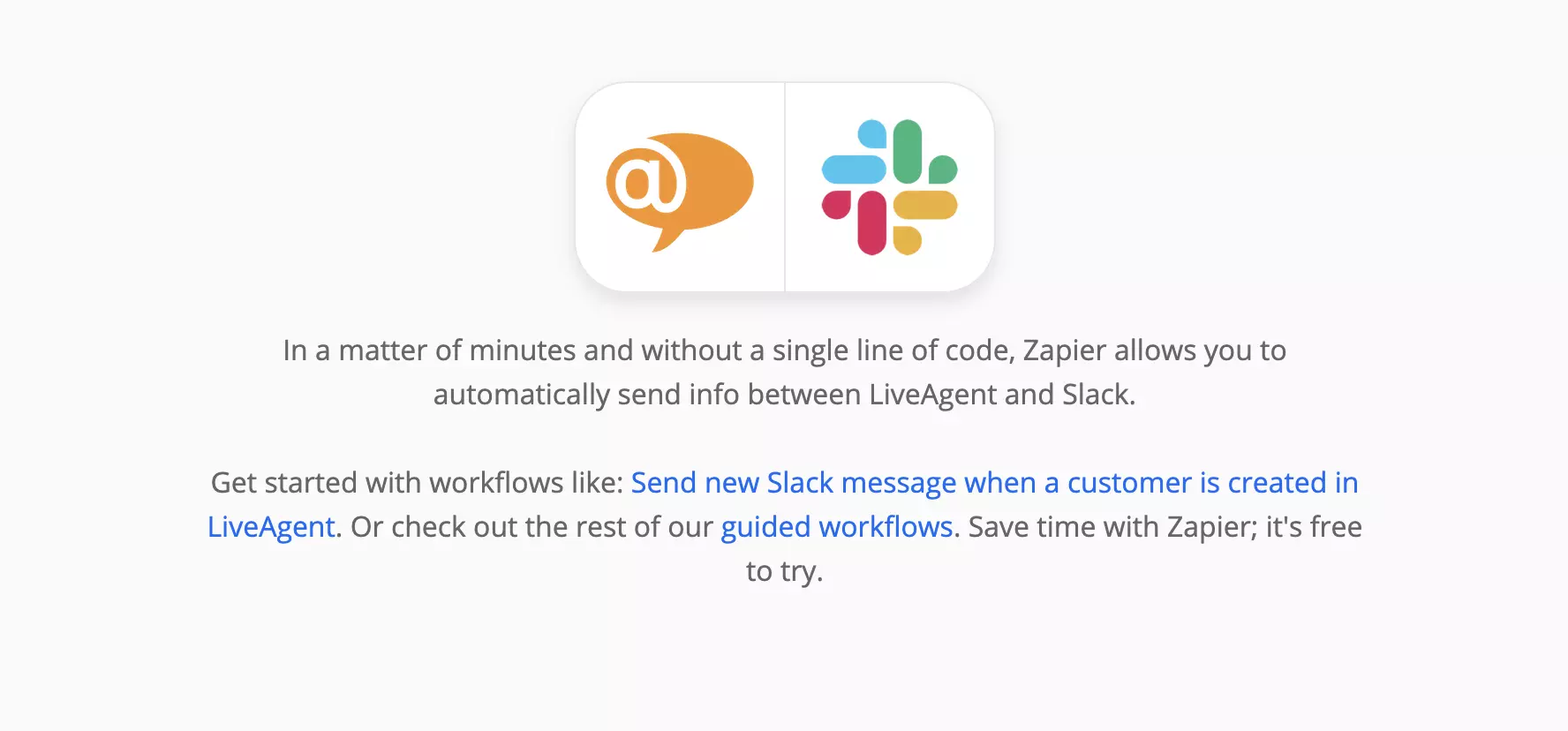 LiveAgent un Slack lapa Zapier