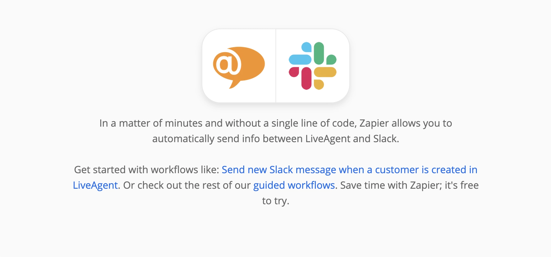 Zapier lapa par LiveAgent un Slack integrācijām