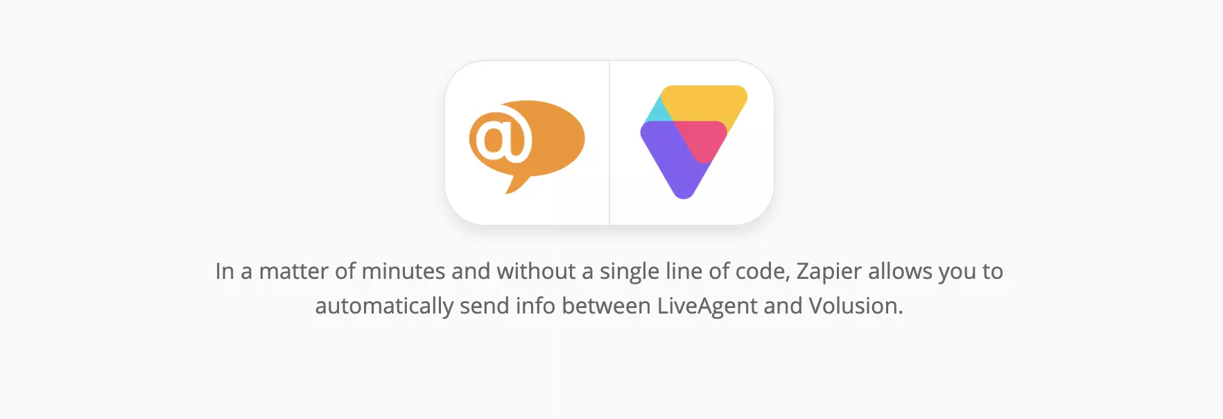 LiveAgent un Volusion integrācija Zapier