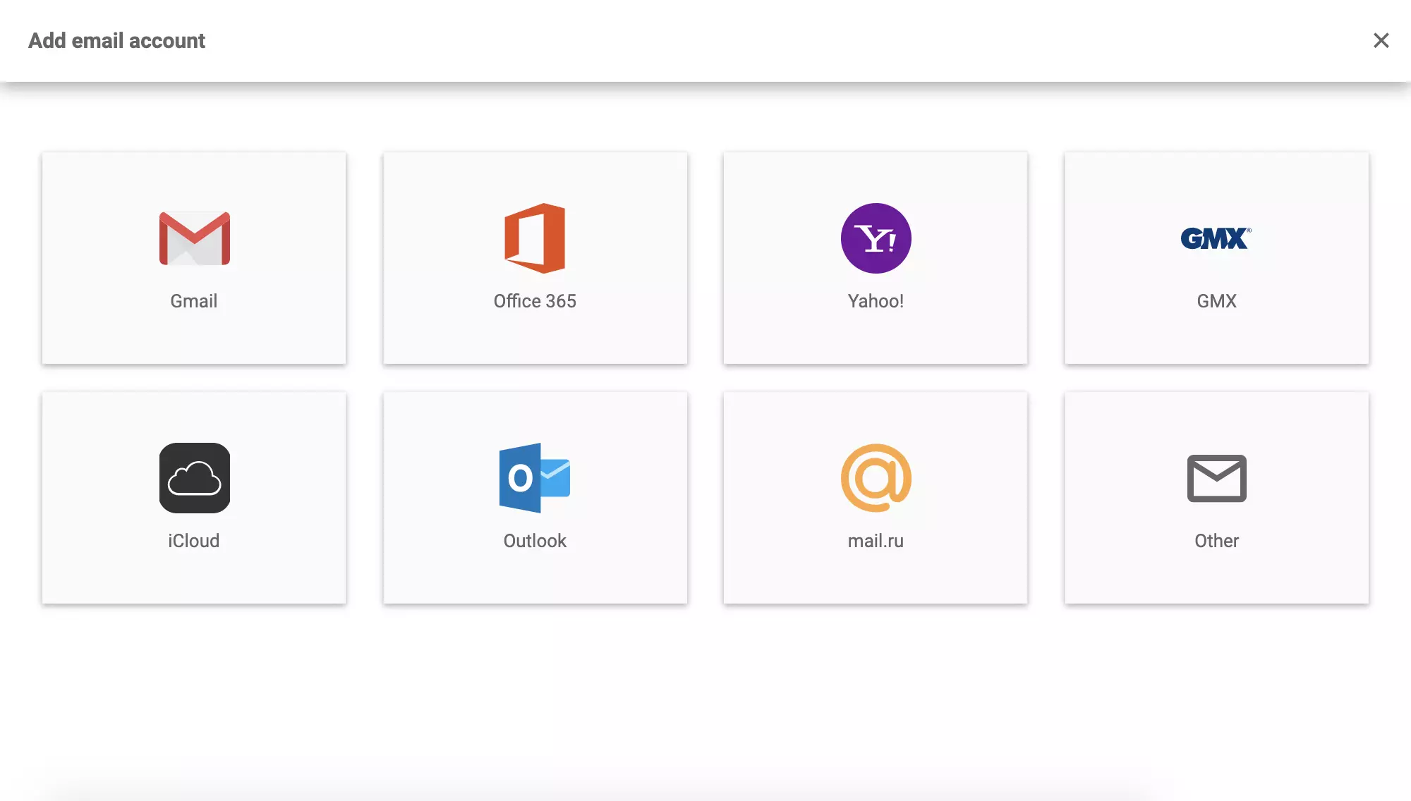 Mail.ru LiveAgent iestatījumos, pievienojot jaunu e-pasta adresi
