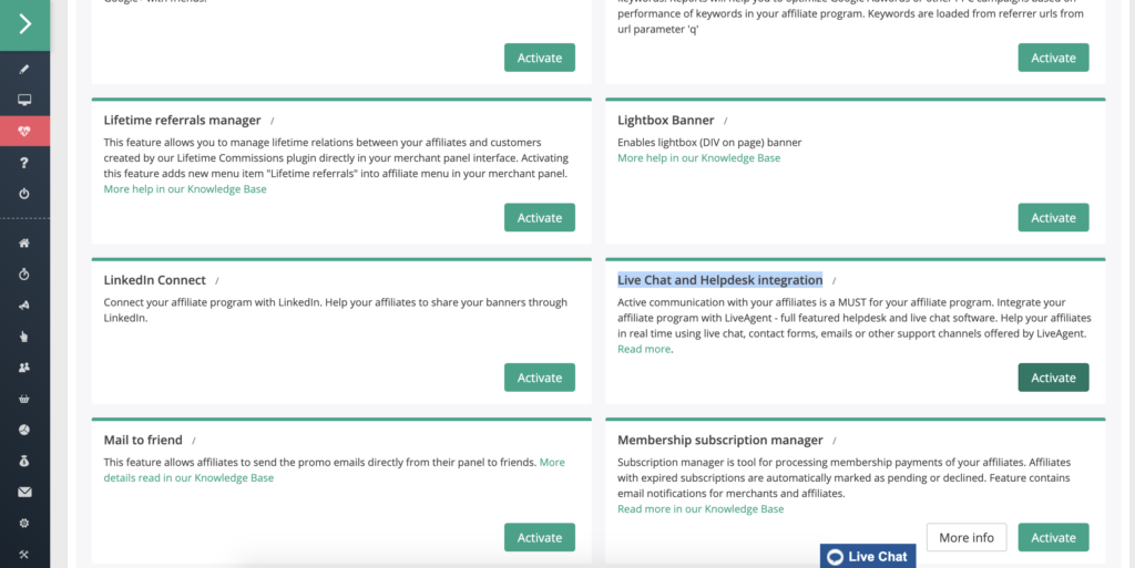 Funkciju saraksts ar palīdzības biroja migrāciju