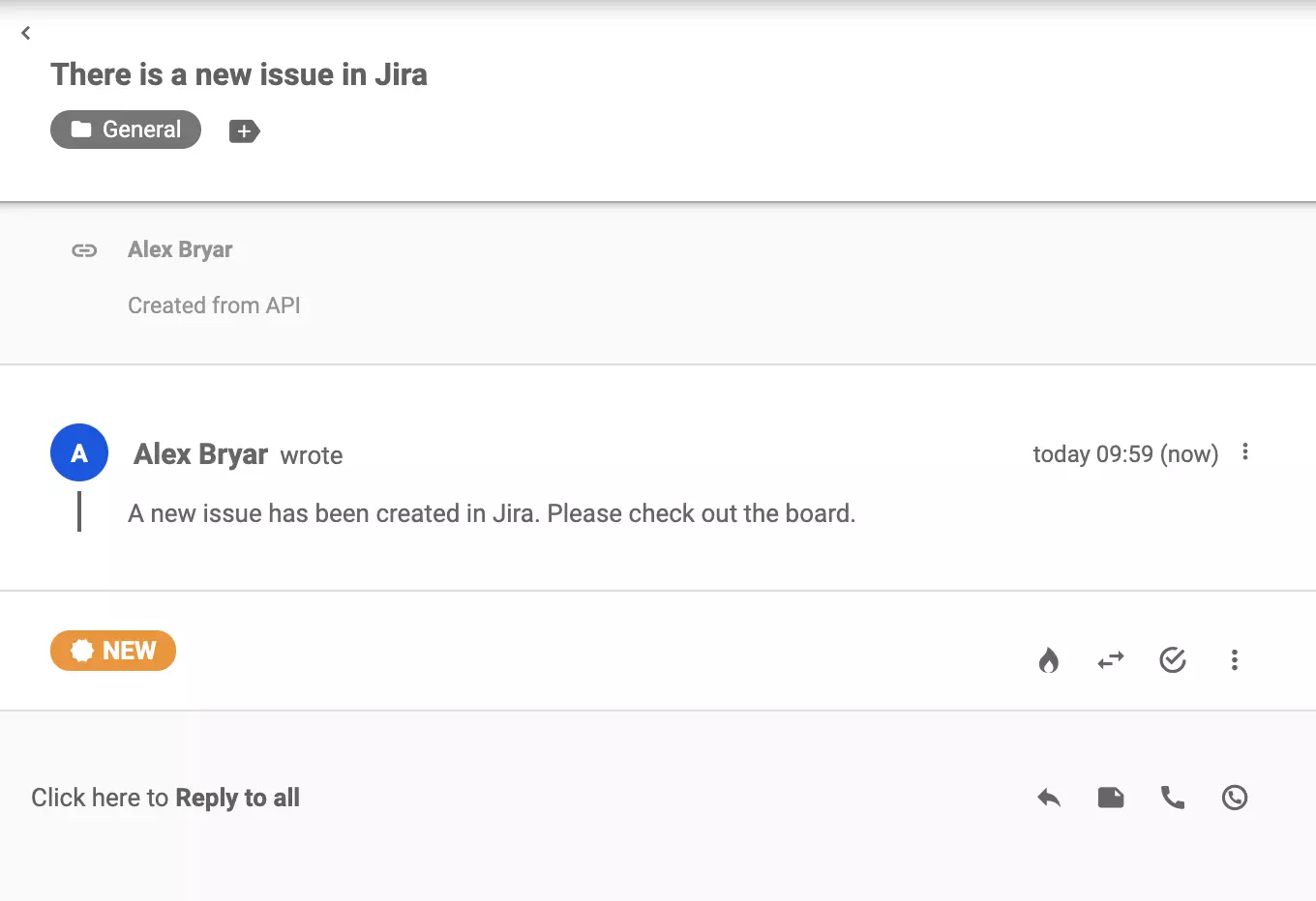 An example of a successful integration in LiveAgent ticket view