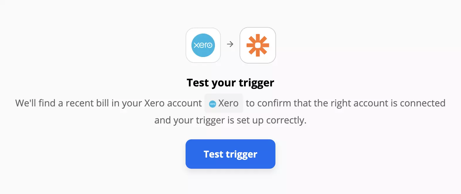 Xero triggers tests Zapier integrācijās