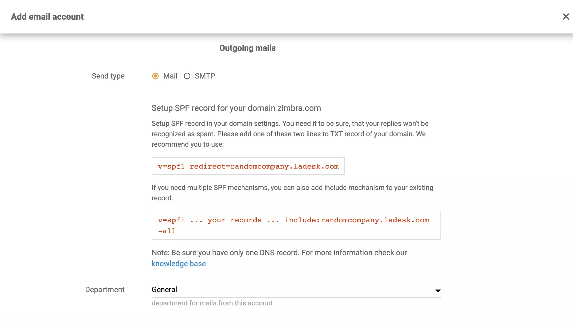 Zimbra pārsūtīšanas iestatīšana