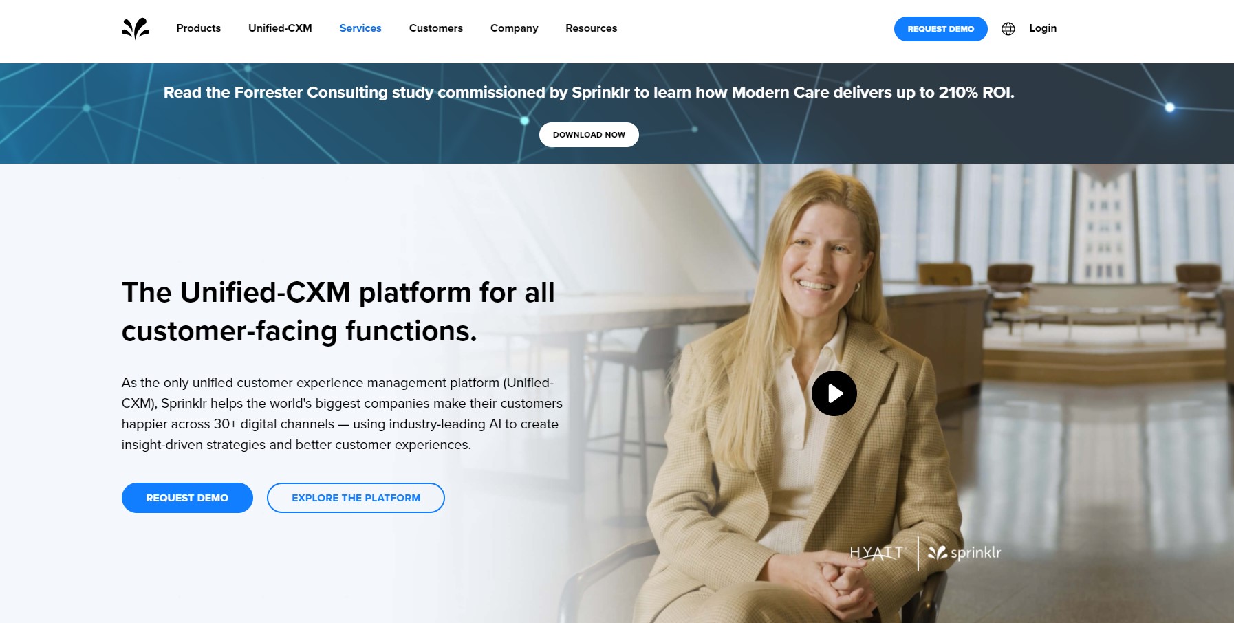 Sprinklr mājas lapa