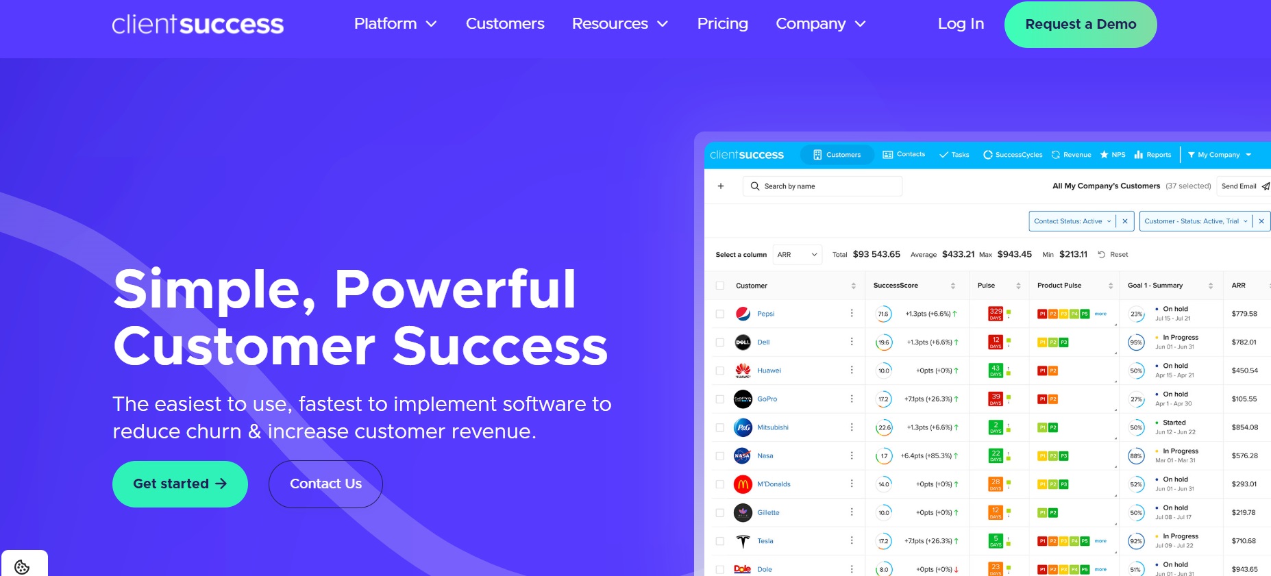 Clientsuccess sākumlapa