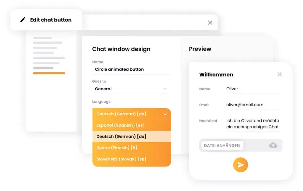 Daudzvalodu tērzēšanas lodziņš