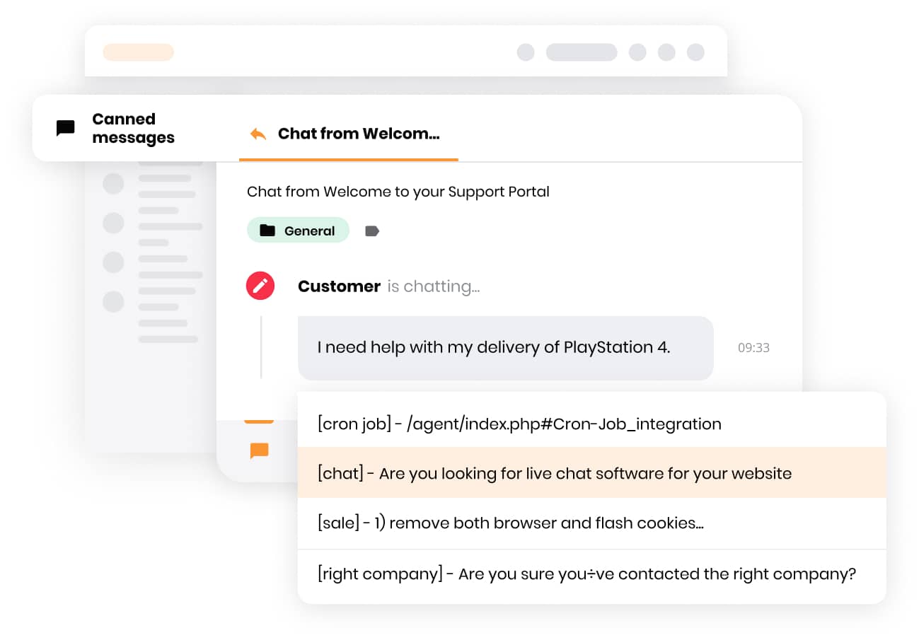 LiveAgent iepriekš sagatavoti ziņojumi